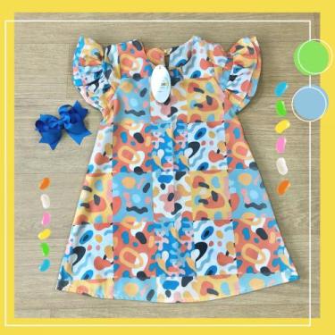 Imagem de Vestido Infantil Lúdico - Crepe Twill -  Estilo Colorê - Estilo Colorê
