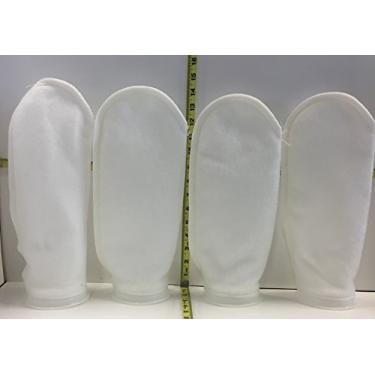 Imagem de Incríveis meias de filtro Aquatics 4 200 mícrons – anel de 17,78 cm de comprimento – pacote com 4 – compridas – sacos de filtro de feltro de aquário – personalizadas nos EUA 7 x 16 Premium Heavy Duty
