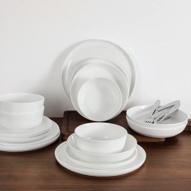 Imagem de Table 12 Conjunto de louça branco natural de 16 peças, serviço para 4