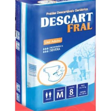Imagem de Fralda Geriatrica Descartavel Descart Fral M C/08 Un