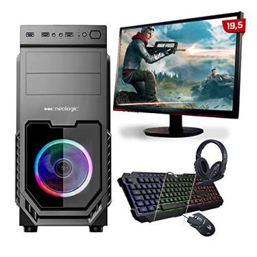 Imagem de Kit PC Gamer Neologic Start NLI81623 Ryzen 3 3200G 8GB (Radeon Vega 8 Integrado) SSD 240GB + Mon 19,5"