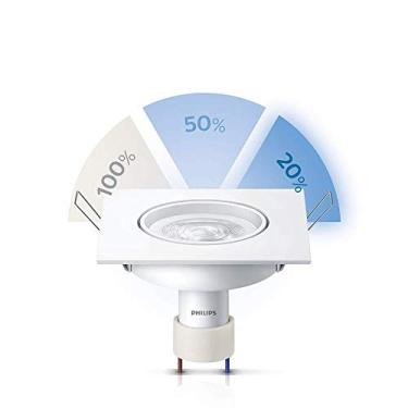 Imagem de Philips Spot Led de embutir quadrado dimerizável 5W luz branca bivolt base GU10