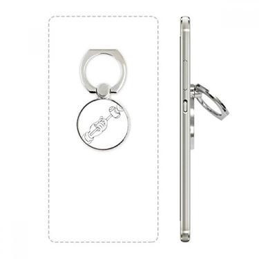 Imagem de Suporte de anel de telefone com padrão simples de desenho de linha manual Culture