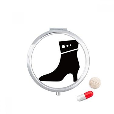 Imagem de Simple Graphics Caixa de armazenamento de remédios com salto alto preto