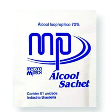 Imagem de Lenço Umedecido MP Big Álcool Isopropílico 70% - 10x15 cm - 100 Sachês
