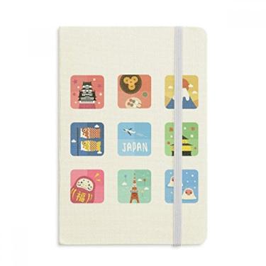 Imagem de Caderno de cultura de viagem japonesa oficial de tecido com capa dura e diário clássico