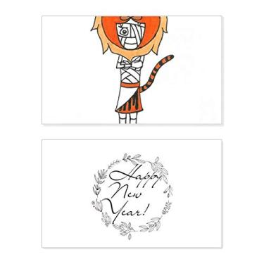 Imagem de Egito Múmia Horus Chapéu Tigre Ano Novo Festival Cartão Bless Mensagem Presente