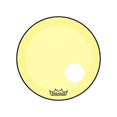 Imagem de Pele para Bumbo de 20 Polegadas Powerstroke 3 Com Molde De Furo Colortone Transparente Amarela P3-1320-CT-YE