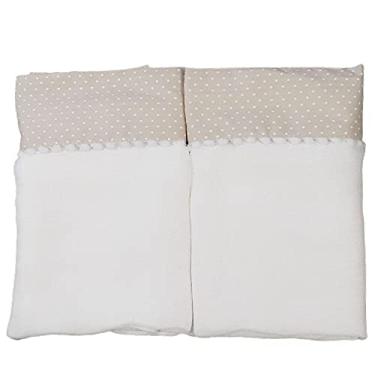 Imagem de Fralda De Pano De Ombro 2 Pecas Baby Deluxe Bege Poa