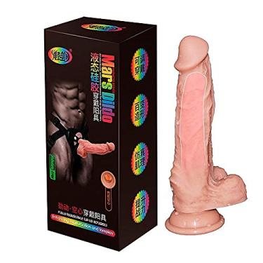Imagem de MARS DILDO - Cinta Peniana Super Reforçada Ajustável Com Capa Peniana Veias Suaves Escroto e Ventosa 19,5 Cm REF: 6850