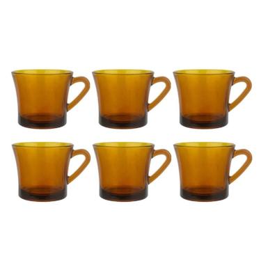 Imagem de Jogo Xicaras Cha Cafe Vidro 6pcs
