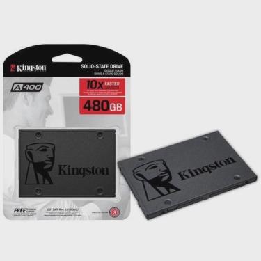 Imagem de Ssd kingston A400 480GB sata leitura 500MB/S gravação 450MB/S - SA400S37/480G