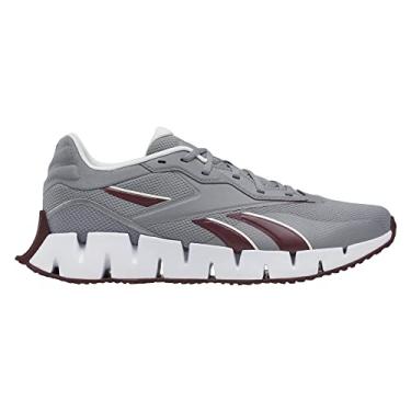 Imagem de Reebok Unisex Zig Dynamica 4 Sneaker, Pure Grey/Maroon/Chalk, 8.5 US Men