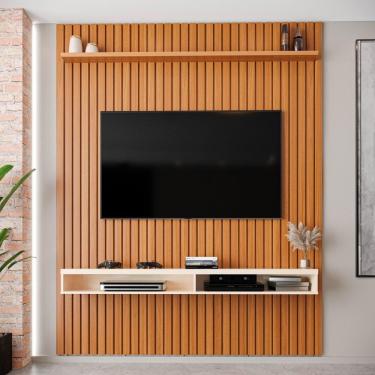 Imagem de Painel Ripado para TV Até 75 Polegadas Intense com Nicho 184cm