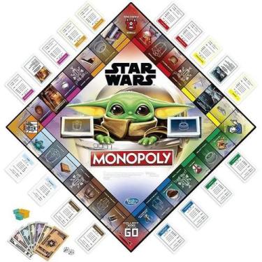 Imagem de Jogo De Tabuleiro Monopoly Brinquedo Star Wars F2013 2 4 Jogadores
