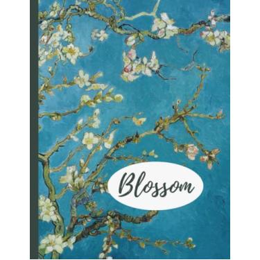 Imagem de Blossom: Subtitle: Dotted Grid Notebook 8.5 x 11 - Motivational Journal With Numbered Pages For Journaling, Notes, Design, Lettering - 120 Pages - Van Gogh Cover