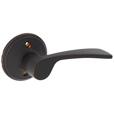 Imagem de SCHLAGE Maçaneta direita não giratória, bronze envelhecido (F170 MER 716 RH)