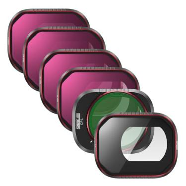 Imagem de Daconovo Conjunto de filtros de 6 pacotes Kit de filtro de lente Filtro CPL + Filtros ND8 / ND16 / ND32 / ND64 + Filtro UV Moldura de alumínio Vidro óptico AGC à prova d'água Resistente a arranhões