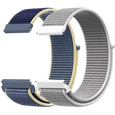 Imagem de Hoopyeecase 20mm Quick Release Pulseiras de relógio Compatível para Samsung Galaxy Watch 42mm/Samsung Active 2 44mm 40mm/Gear S2 Classic/Garmin Vivoactive 3 Nylon Substituição Correia Esportiva