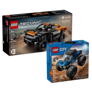 Imagem de Lego Technic Mclaren Extreme e City Monster Truck Azul