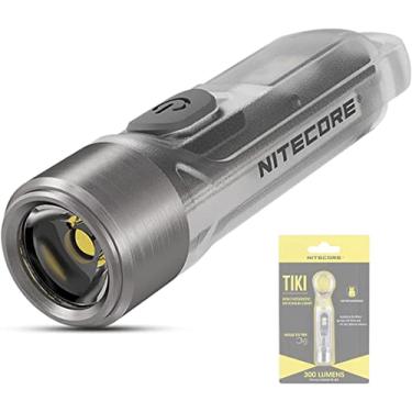 Imagem de Nitecore TIKI Lanterna porta-chaves 300 Lumens com luz branca e modo ultravioleta lanterna porta-chaves potente e recarregável por USB 12 gramas 55 milímetros