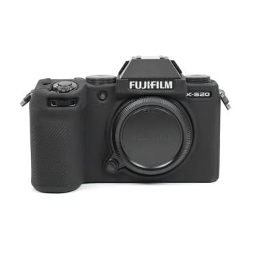 Imagem de MUZIRI KINOKOO Fuji XS20, capa protetora de silicone macio para câmera digital Fujifilm Fuji XS20 X-S20 - capa de silicone fina antiarranhões Fuji XS20/X-S20 - preta