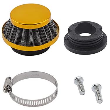 Imagem de LIYYDS Limpador de filtro dourado de 42 mm 43 mm 44 mm para 33cc 43cc 47cc 49cc 50cc 52cc Minimoto motor de 2 tempos motocicleta ATV Quad Scooter Go Kart Pit Dirt Pocket Super Bike Chopper X1 X2 X3 X6