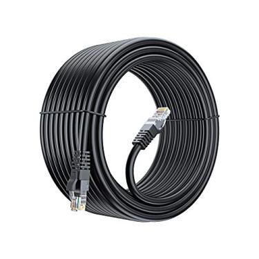 Imagem de Cabo Ethernet Maximm Cat 6, Cabos Cat6 – Cabo de Internet Snagless Cabo de rede de computador de cobre puro listado UL, 24 AWG – Inclui abraçadeiras de cabo., Preto, 50 Feet
