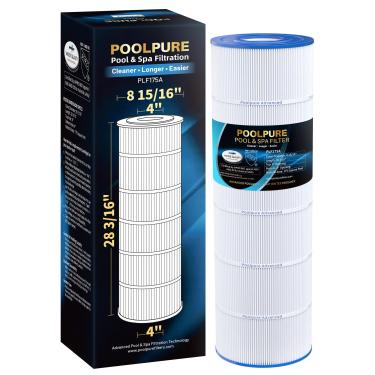 Imagem de POOLPURE Filtro de piscina PLF175A substitui Hayward C1750, CX1750RE, PA175, Ultral-B4, Unicel C-8417, Filbur FC-1294, Sta-Rite PXC175, 817-0175P, C x OD: 28 3/40.6 cm x 8 15/40.6 cm ,6 cm (,6