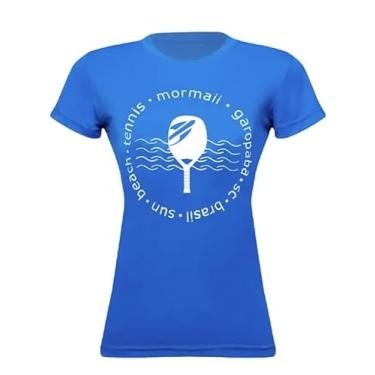 Imagem de Camiseta Feminina Manga Curta Beach Tennis Sun Azul - Mormaii G