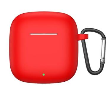 Imagem de 2 pacotes de capas de fone de ouvido de silicone para HUAWE I Free Buds SE 2 com chaveiro capa protetora acessórios de fone de ouvido caixa protetora,Red