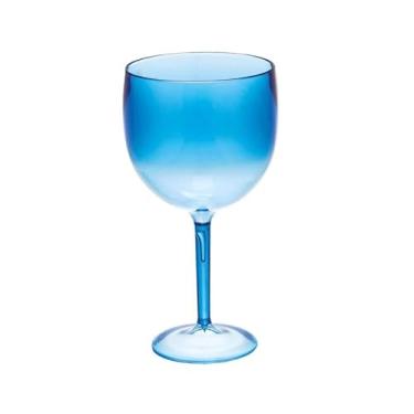 Imagem de Kit Com 12 Taças De Gin para Baladas, Piscina (Azul Translúcido)