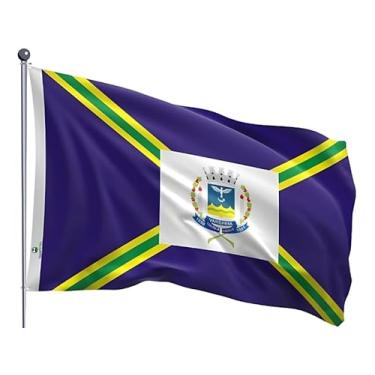 Imagem de Bandeira do Município de Varginha Uma Face Estampada 90x128cm