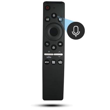 Imagem de Controle remoto de substituição por voz BN59-01330A BN59-01329A para Samsung QLED 8K UHD TV 2020 Modelos-LS01T Q80T Q70T Q60T Q90T Q800T Q900TS Q950TS TU8000