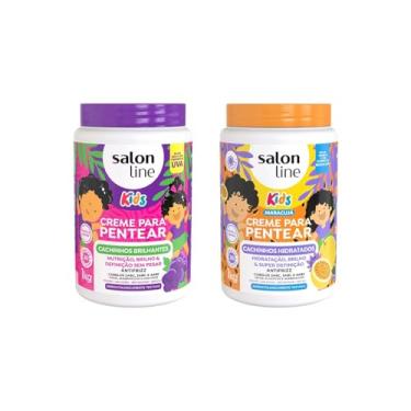 Imagem de Salon Line, Kit Creme para Pentear Uva + Maracujá, Vegano - Para Cabelos Ondulados, Cacheados e Crespos