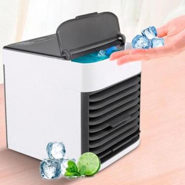 Imagem de Mini Ar Condicionado Usb Portátil Ventilador E Luz Led - Bivolt