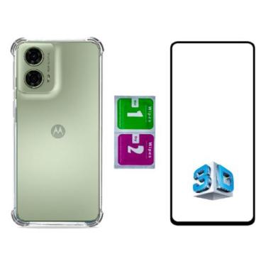 Imagem de Capa Capinha Anti Impacto Para Moto G24 + Pelicula 3d - Mustangshop