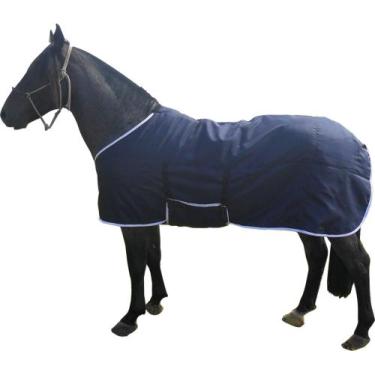 Imagem de Capa para cavalo de Nylon de paraquedas e forro de estopa Azul - Fabia