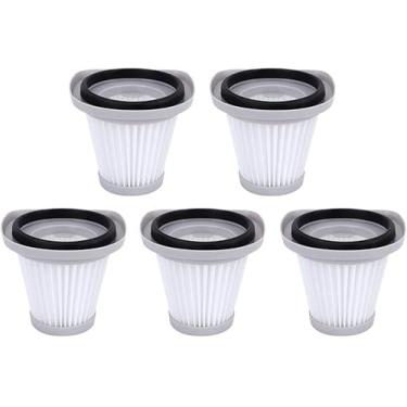 Imagem de 5 peças de filtro de aspirador de pó eficiência filtro de substituição robô peça de aspirador de pó para filtro SC861 SC861A