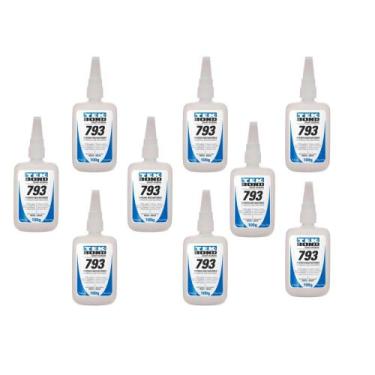 Imagem de Kit Adesivo Cola Instantânea 793 100g Tekbond C/9un