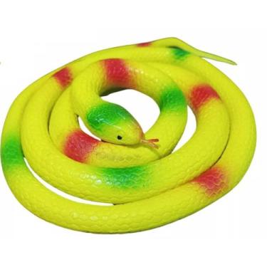 Imagem de Cobra Realista Grande em Borracha de brinquedo Pegadinha Susto Hallowe