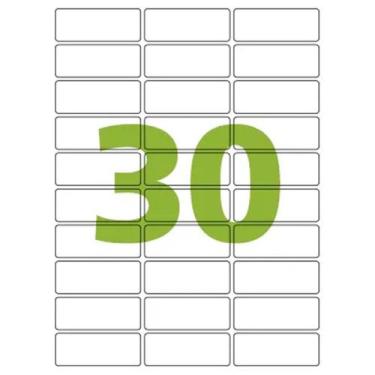 Imagem de Etiqueta Colacril Carta 25,4x66,7mm 100 Folhas CC180