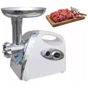 Imagem de Moedor Eletrico de Moer Carne 110V Máquina de Fazer Linguiça Profissio