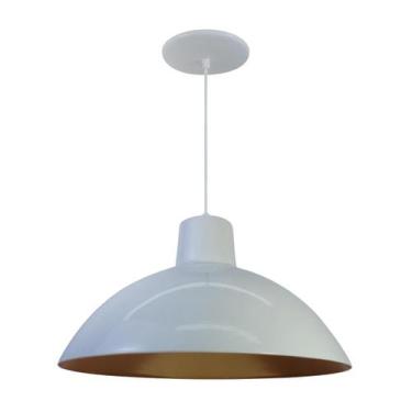 Imagem de Kit 7 Luminária Pendente Chinesa 33cm Interior Cobre Com Fiação 110/22