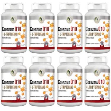 Imagem de Kit C/8 Coenzima Q10 + L- Triptofano 120 Cáps - Fits Life