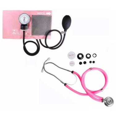 Imagem de Kit Acadêmico Com Esfigmomanômetro + Estetoscopio Duplo Rappaport Prem