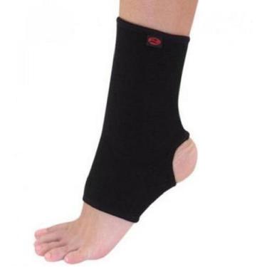 Imagem de Tornozeleira Elástica Cano Curto Realtex, Preto, P