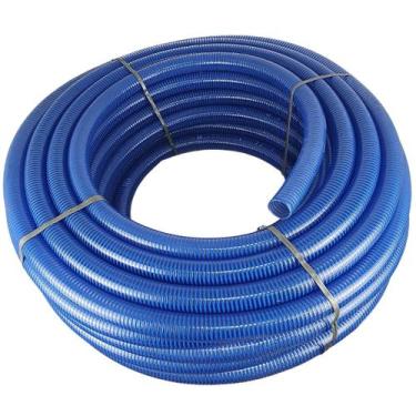 Imagem de Mangueira Duto Sucção Azul Caminhão Pipa poço Agua 70 PSI 3 Polegada -