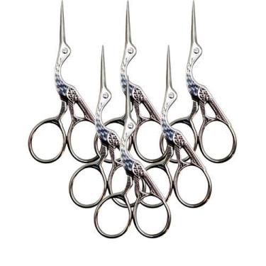 Imagem de 6Un Tesoura Pássaro Borda Crochê Corte de Rebarba - Sekich