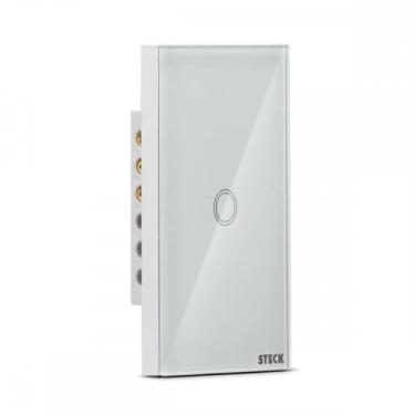 Imagem de Interruptor Steck Smarteck 1 Modulo Touch Wi-Fi Bivolt Branco - Smci1B